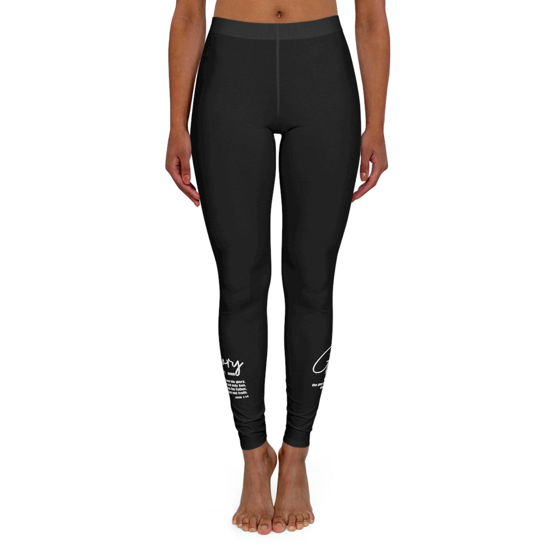 Womens Black Fitness Leggings Glory Christian Inspiration - Womens | Leggings