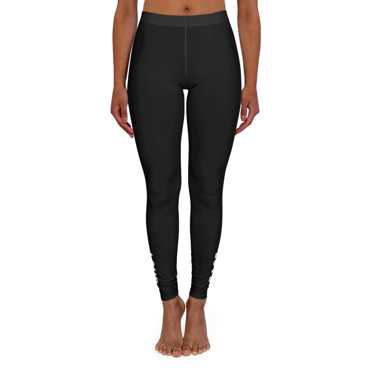 Womens Black Fitness Leggings Love in Faith - Womens/Leggings/Black