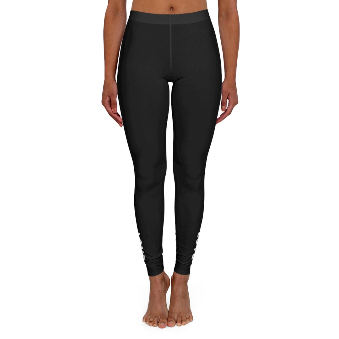 Womens Black Fitness Leggings Love in Faith - Womens/Leggings/Black