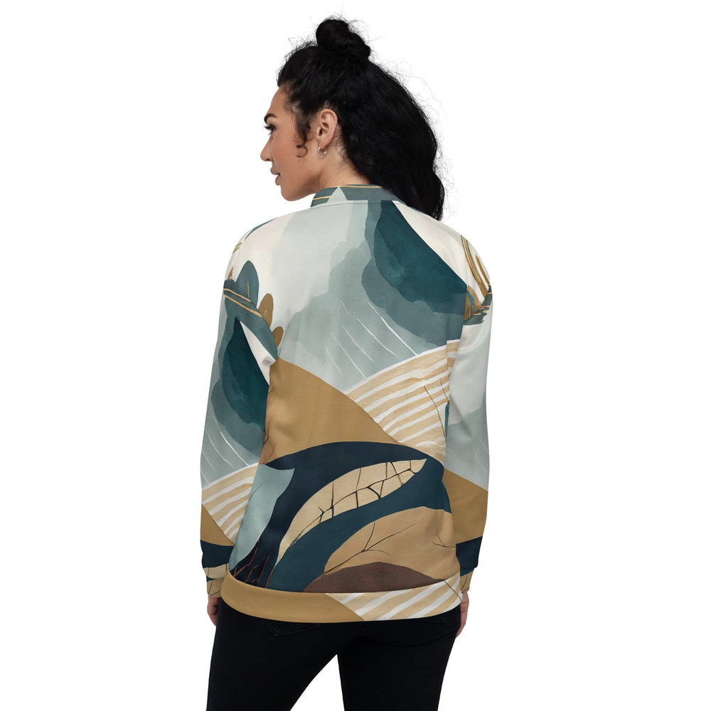 Womens Bomber Jacket Boho Style Print 3