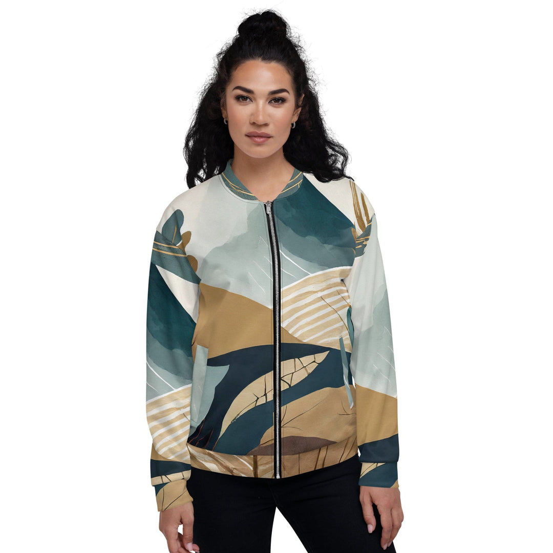 Womens Bomber Jacket Boho Style Print 3