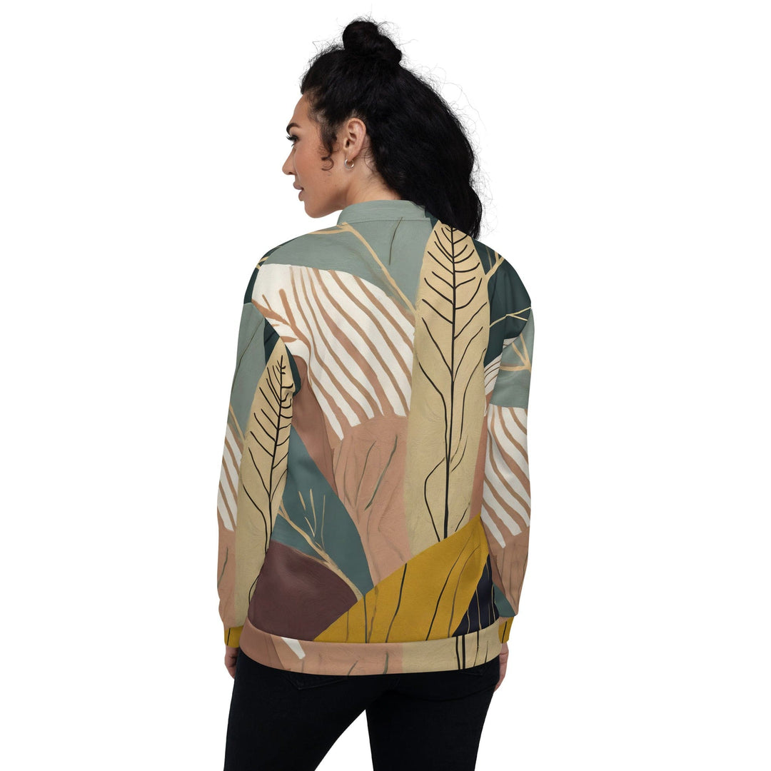 Womens Bomber Jacket Boho Style Print 4