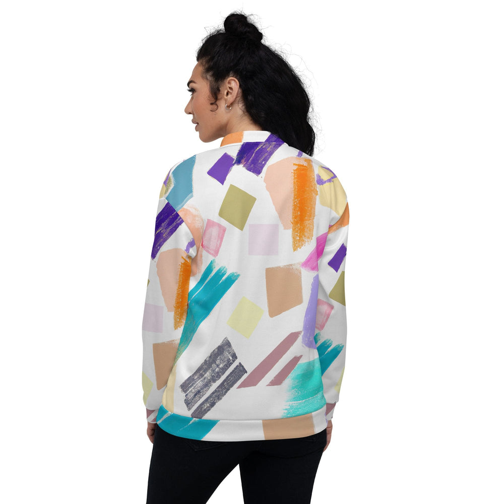 Womens Bomber Jacket Pastel Pattern 2