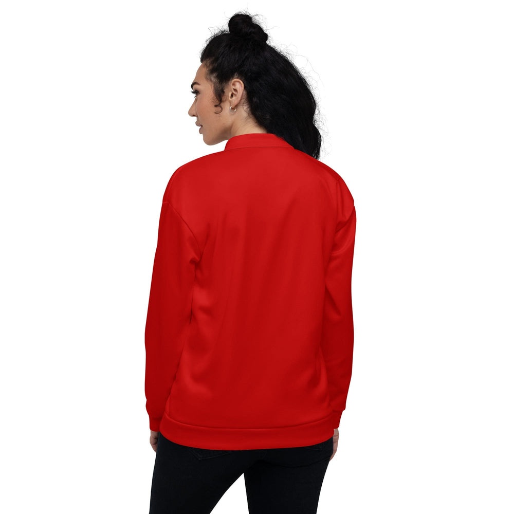 Womens Bomber Jacket Red 2