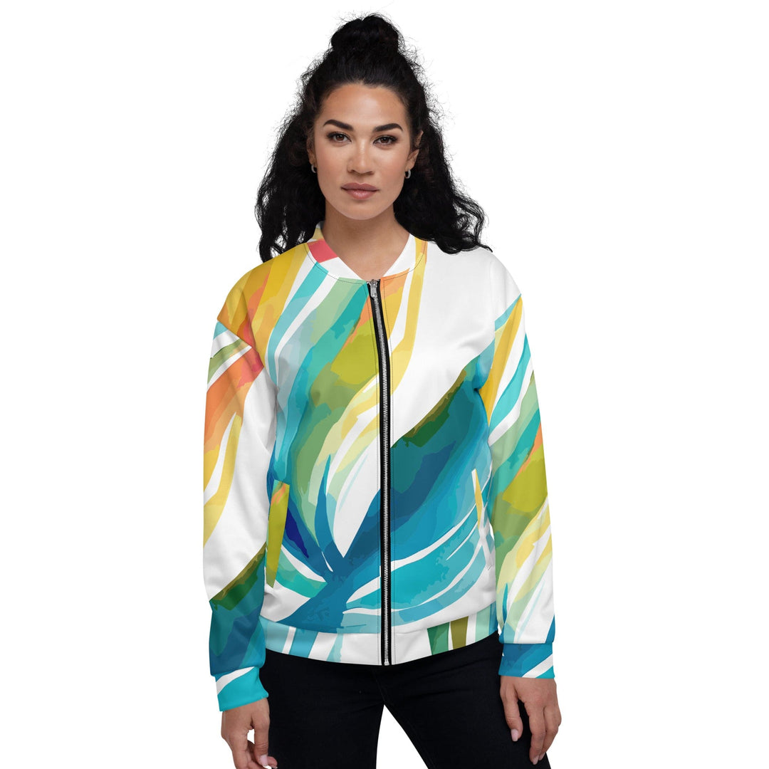 Womens Bomber Jacket Strength and Courage Design 2