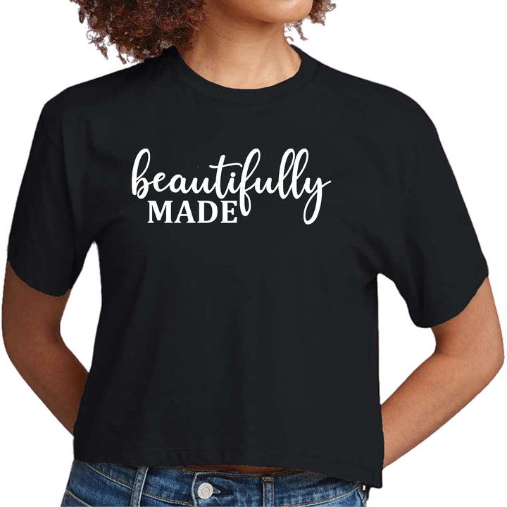 Womens Cropped Graphic T-shirt Beautifully Made Inspiration - Womens | T-Shirts