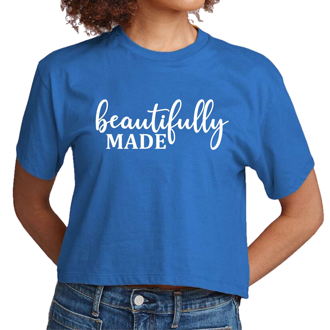 Womens Cropped Graphic T-shirt Beautifully Made Inspiration - Womens | T-Shirts