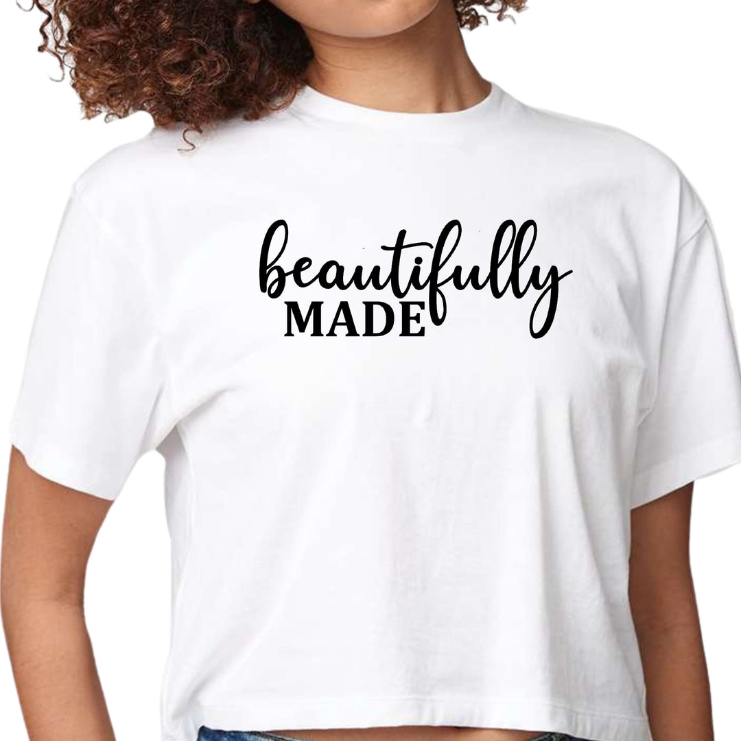 Womens Cropped Graphic T-shirt Beautifully Made - Inspiration - Womens