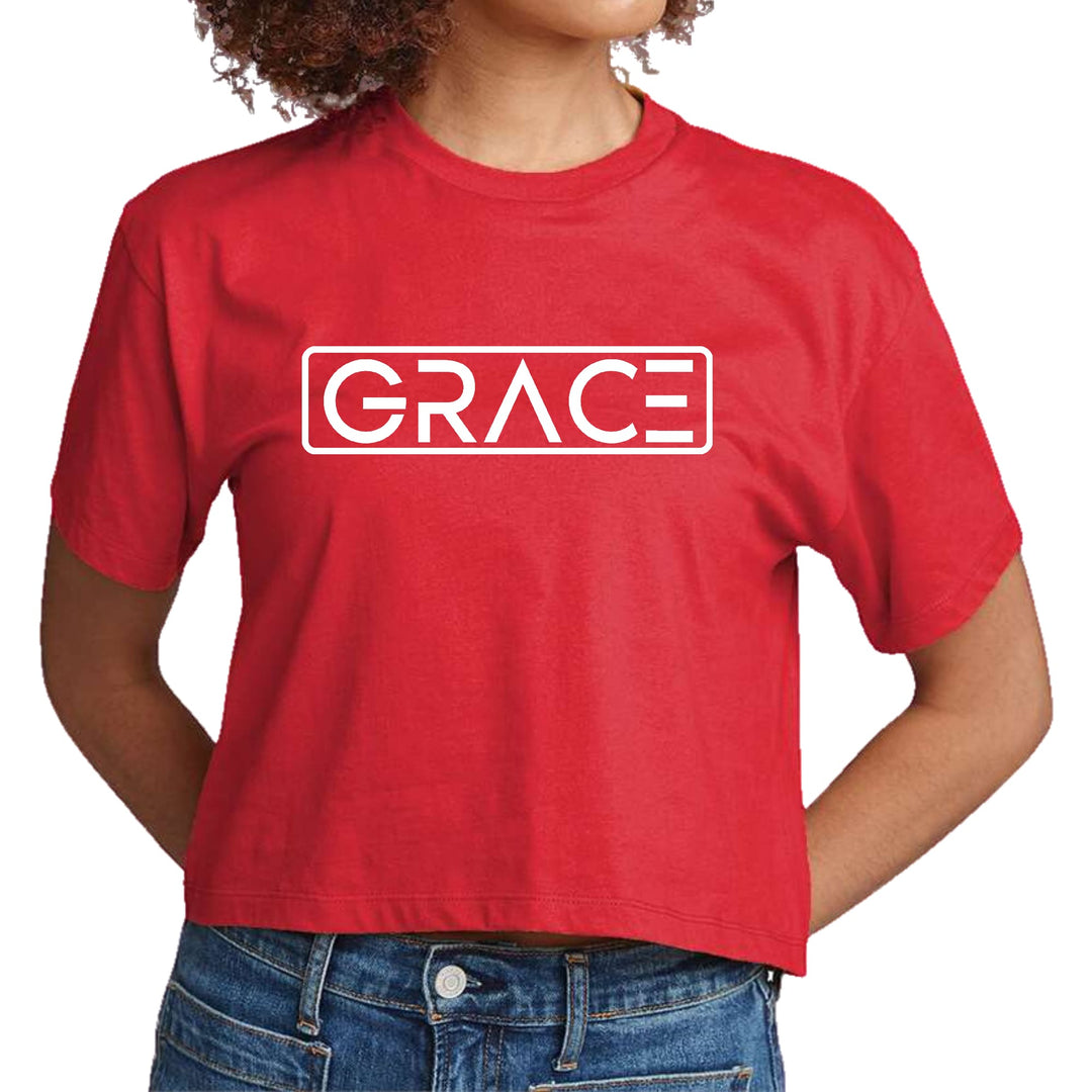 Womens Cropped Graphic T-shirt Grace - Womens | T-Shirts | Cropped