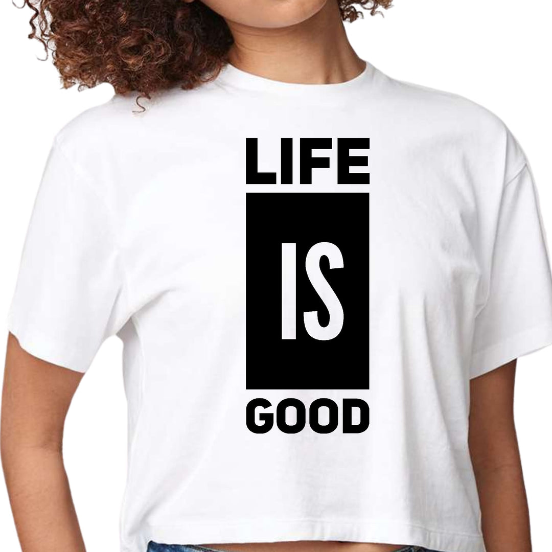 Womens Cropped Graphic T-shirt - Life is Good - Womens | T-Shirts | Cropped