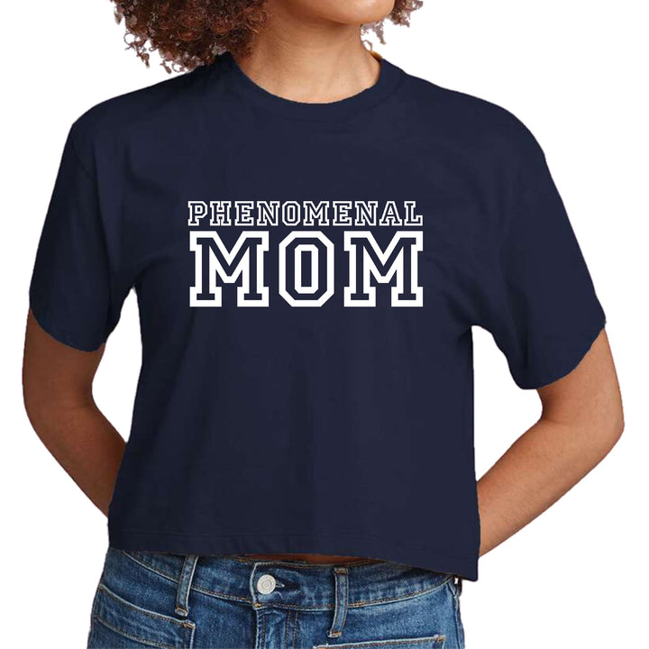 Womens Cropped Graphic T-shirt - Phenomenal Mom Print - Womens | T-Shirts