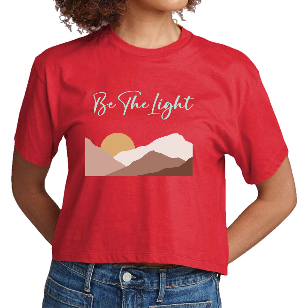 Womens Cropped Graphic T-shirt Say it Soul be the Light - Womens | T-Shirts