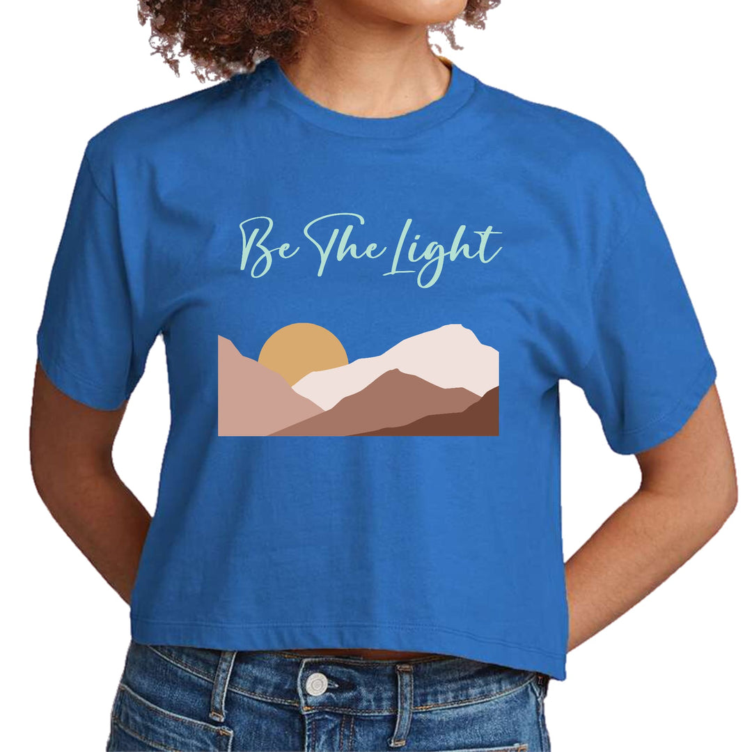 Womens Cropped Graphic T-shirt Say it Soul be the Light - Womens | T-Shirts