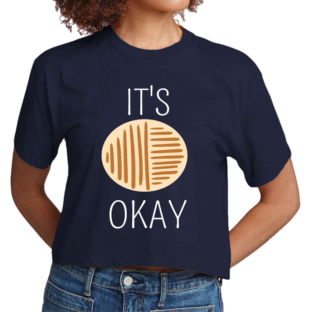 Womens Cropped Graphic T-shirt Say it Soul its Okay - Womens | T-Shirts