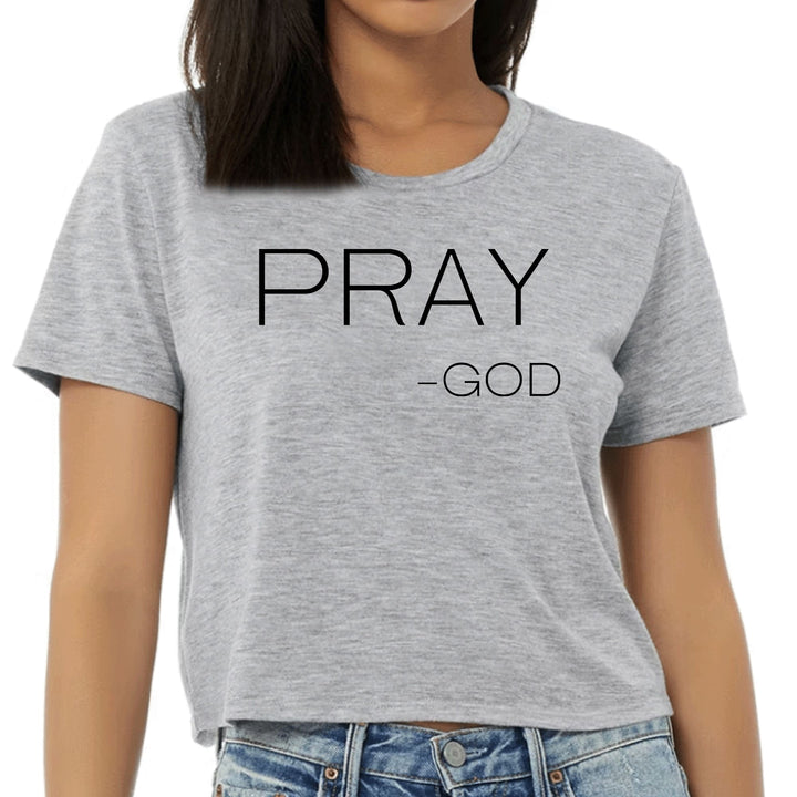 Womens Cropped Graphic T-shirt - Say it Soul - Pray -god - Womens | T-Shirts