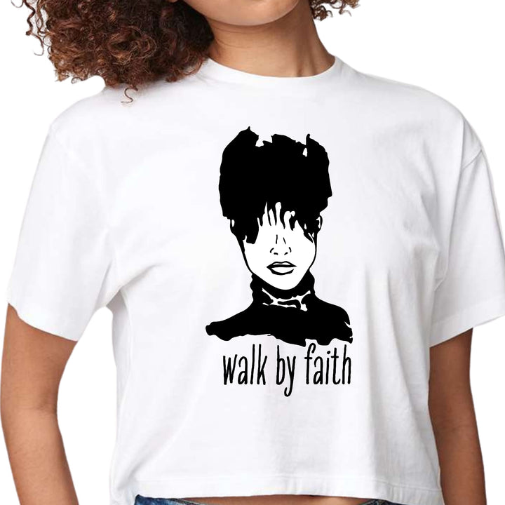 Womens Cropped Graphic T-shirt Say it Soul Walk by Faith - Womens | T-Shirts