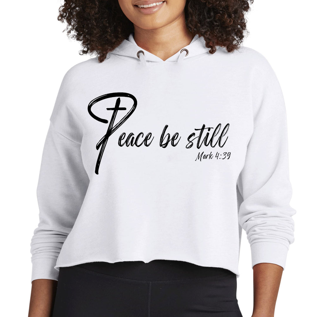 Womens Cropped Hoodie Peace Be Still - Womens | Hoodies | Cropped