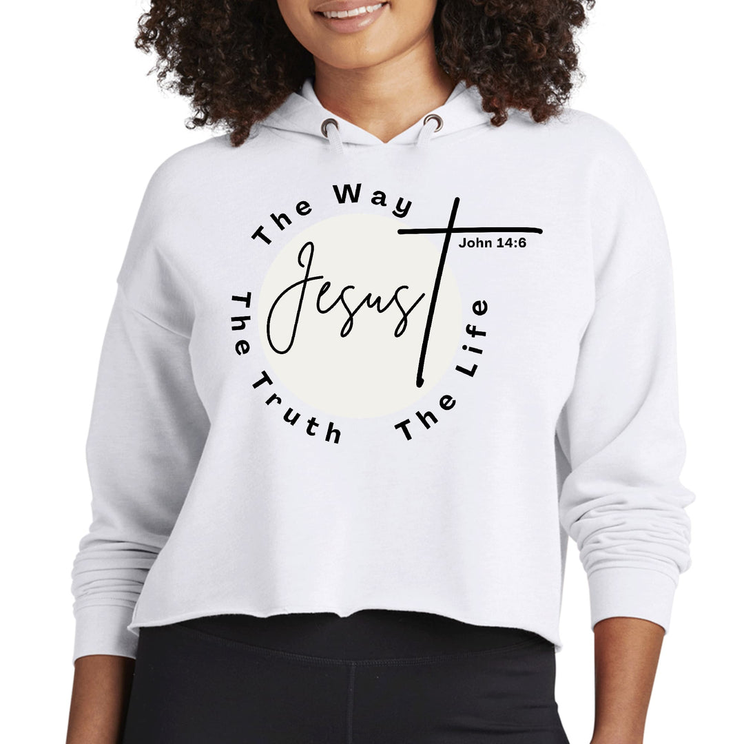 Womens Cropped Hoodie The Truth The Way The Life - Womens | Hoodies | Cropped