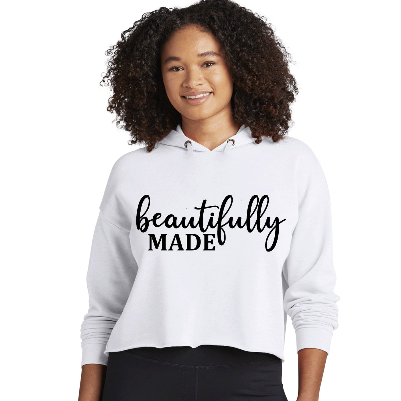 Womens Cropped Performance Hoodie Beautifully Made - Inspiration - Womens