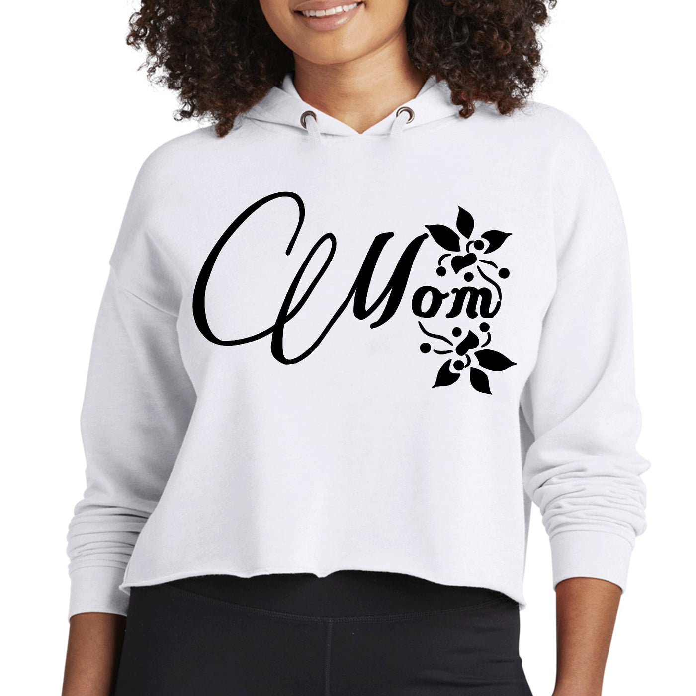 Womens Cropped Performance Hoodie Mom Appreciation For Mothers - Womens