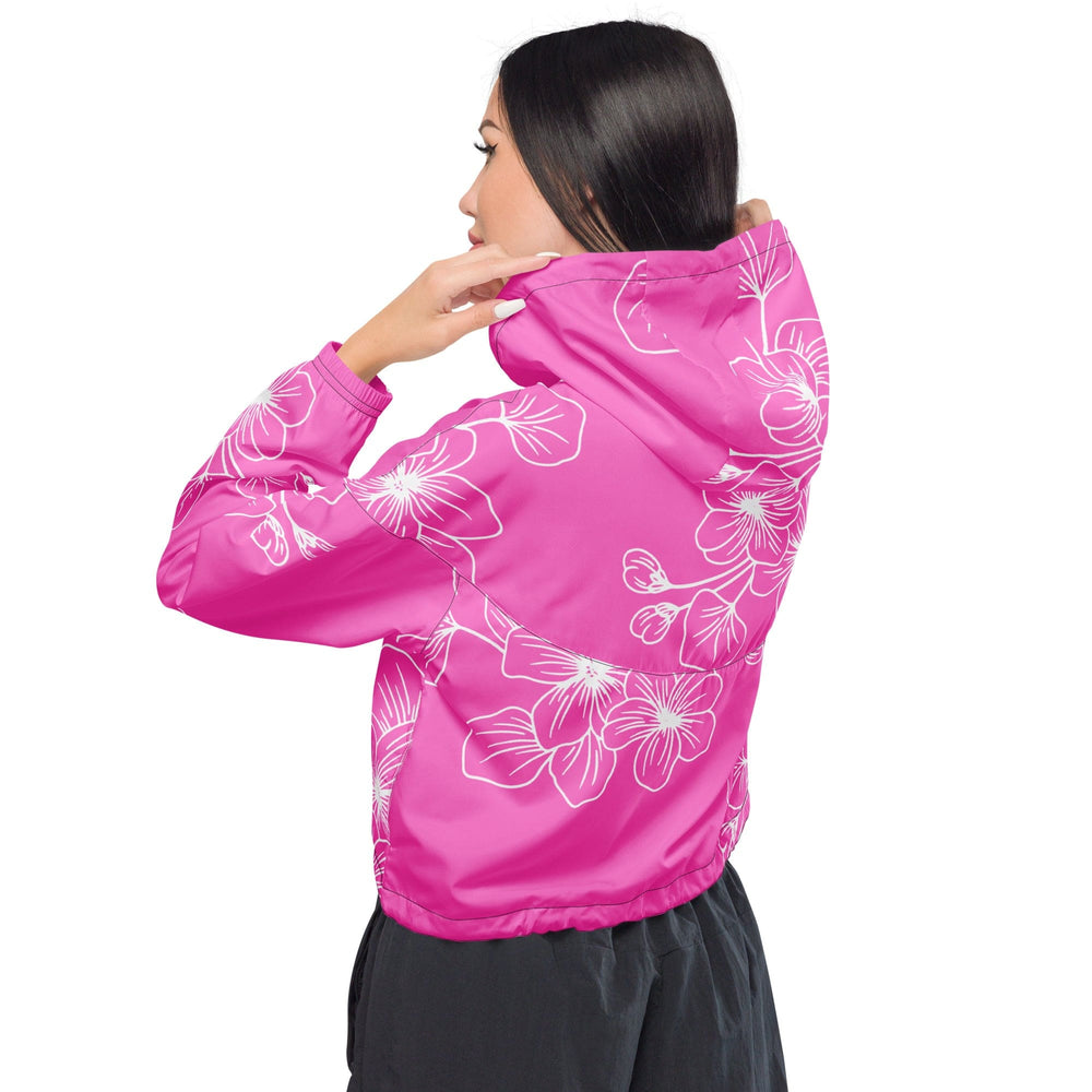 Womens Cropped Windbreaker Jacket