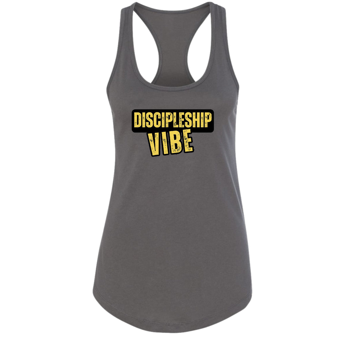 Womens Fitness Tank Top Graphic T-shirt Discipleship Vibe - Womens | Tank Tops