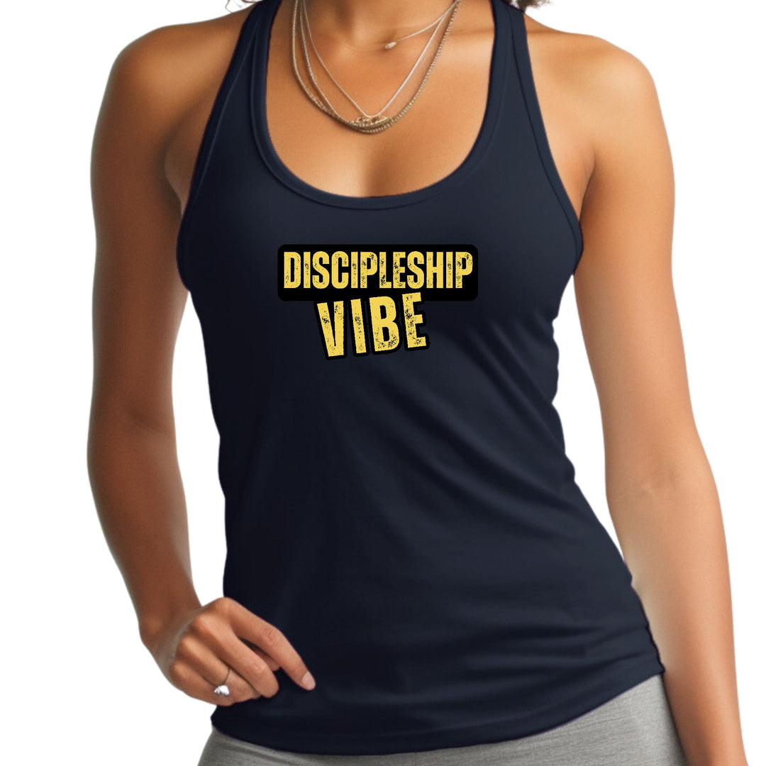 Womens Fitness Tank Top Graphic T-shirt Discipleship Vibe - Womens | Tank Tops