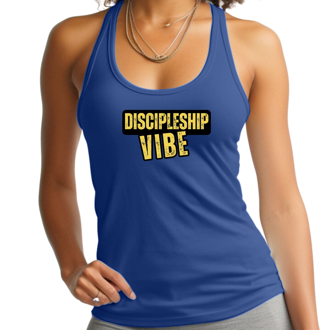 Womens Fitness Tank Top Graphic T-shirt Discipleship Vibe - Womens | Tank Tops
