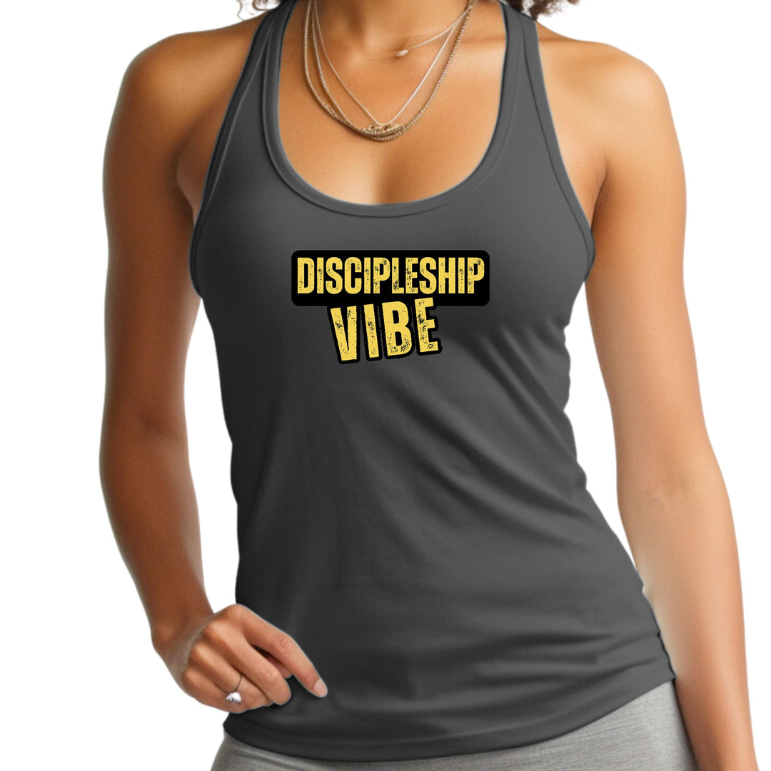 Womens Fitness Tank Top Graphic T-shirt Discipleship Vibe - Womens | Tank Tops