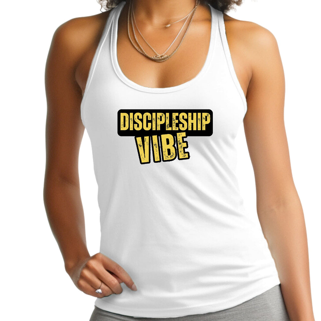 Womens Fitness Tank Top Graphic T-shirt Discipleship Vibe - Womens | Tank Tops