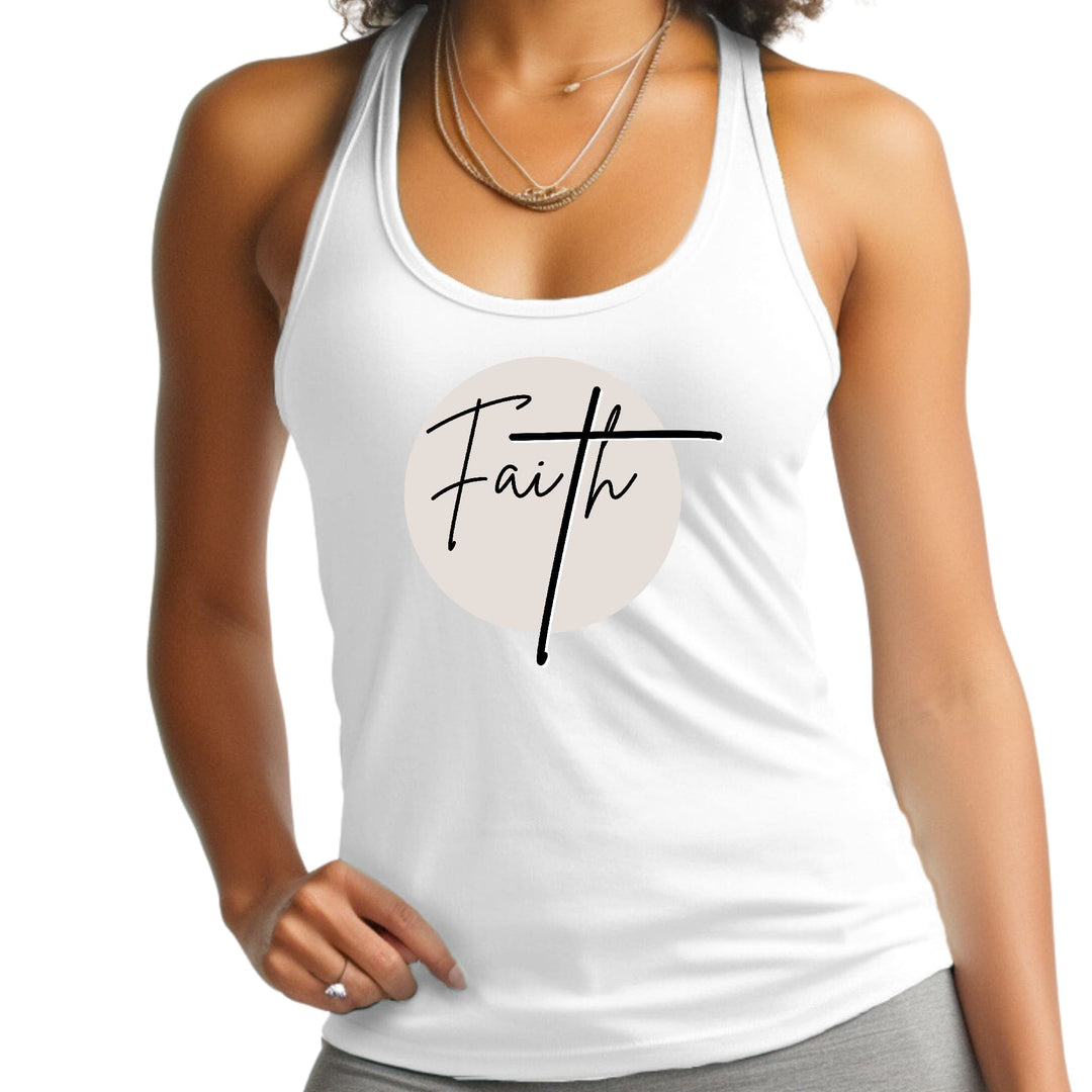 Womens Fitness Tank Top Graphic T-shirt Faith - Christian - Womens | Tank Tops