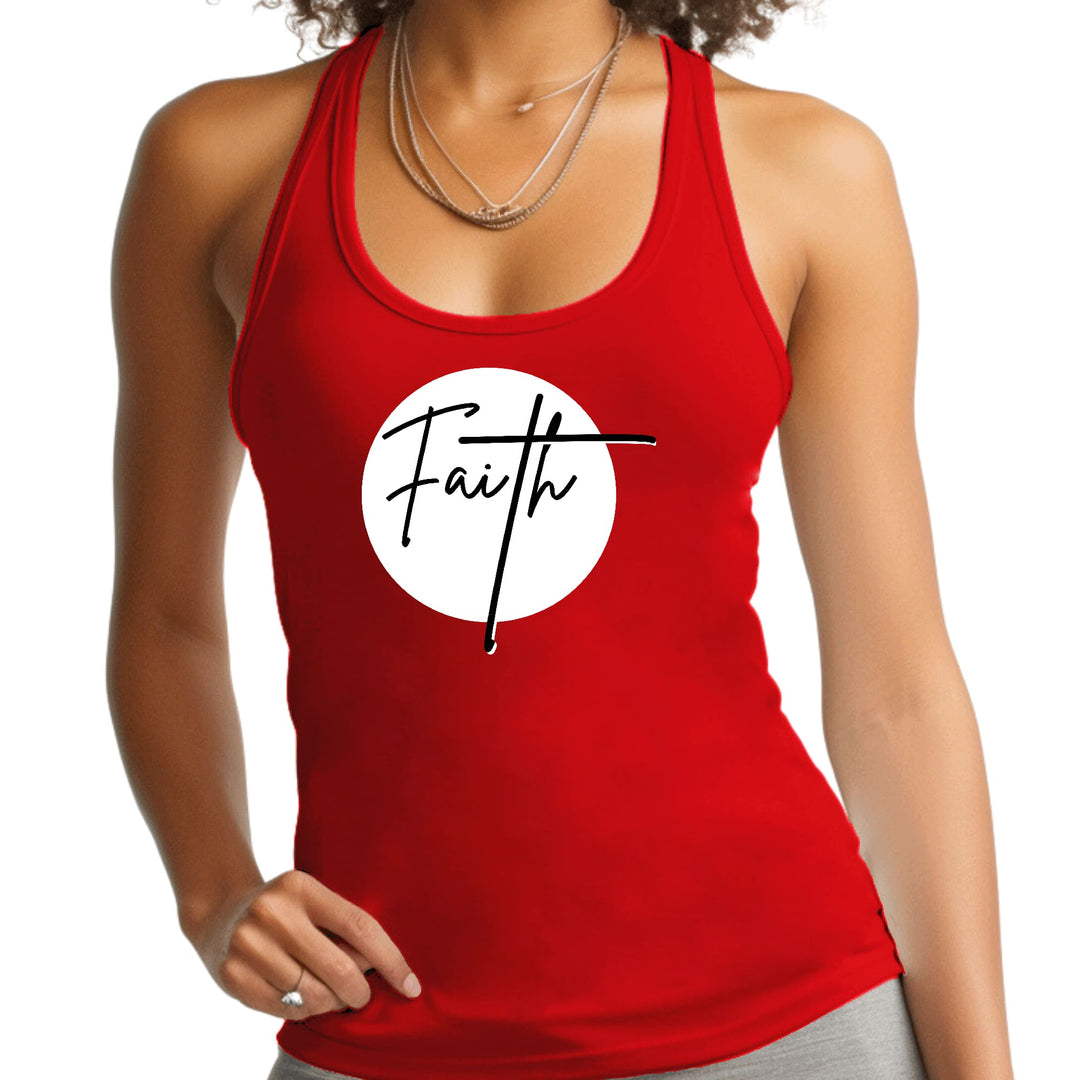 Womens Fitness Tank Top Graphic T-shirt Faith Print - Womens | Tank Tops