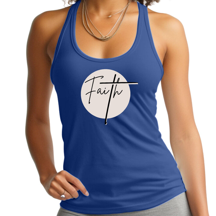 Womens Fitness Tank Top Graphic T-shirt Faith Print - Womens | Tank Tops