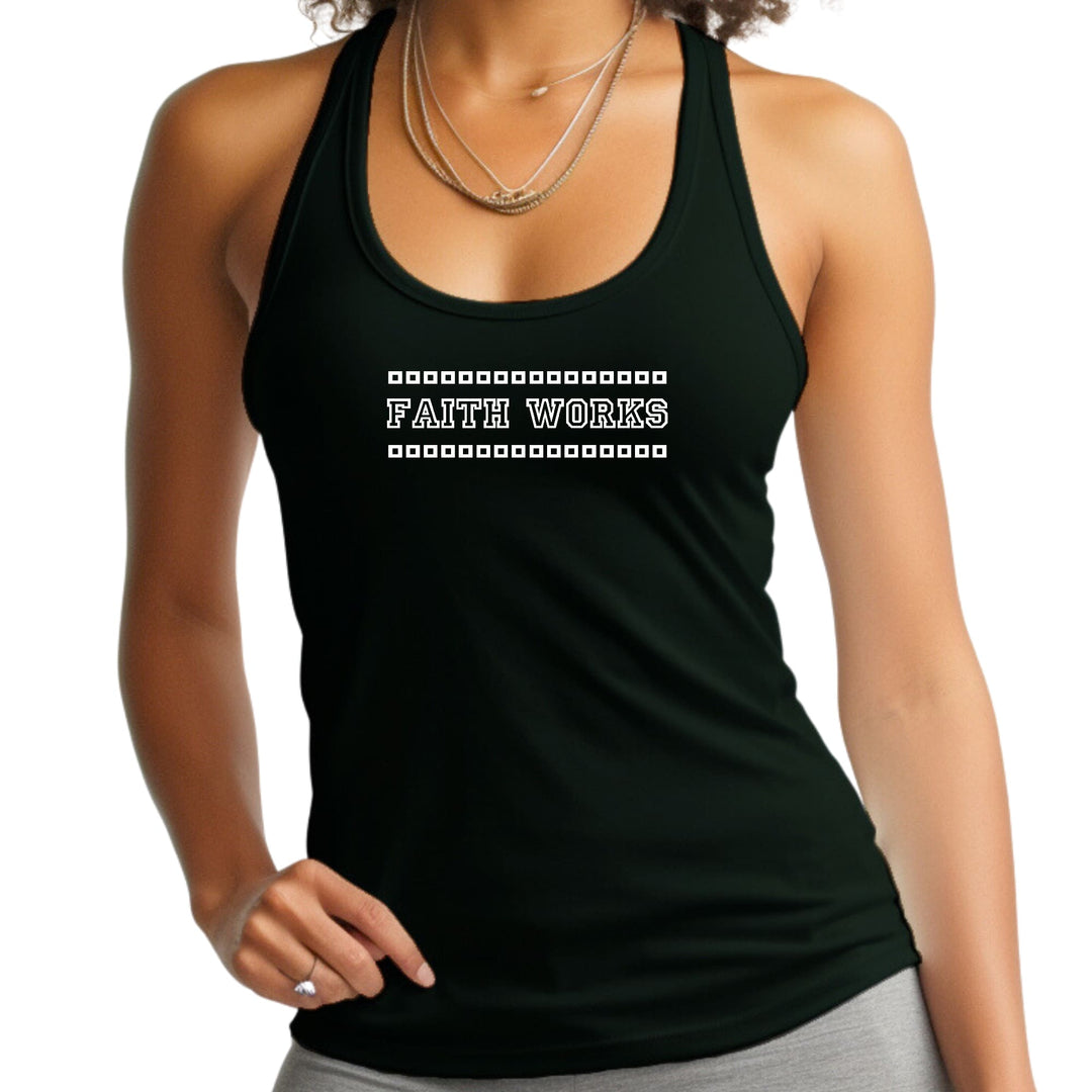 Womens Fitness Tank Top Graphic T-shirt Faith Works - Womens | Tank Tops