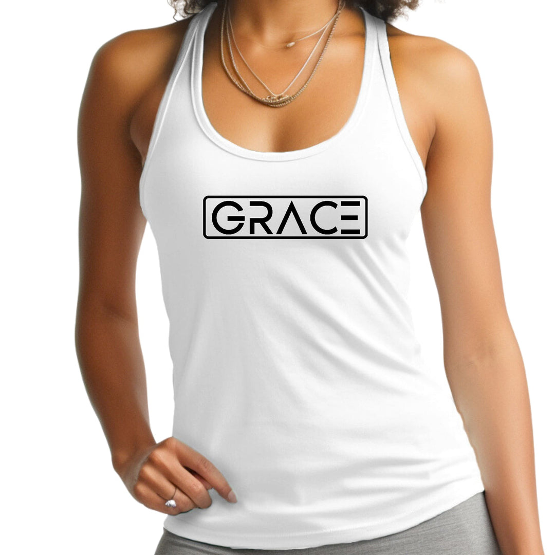 Womens Fitness Tank Top Graphic T-shirt Grace Christian Black - Womens | Tank