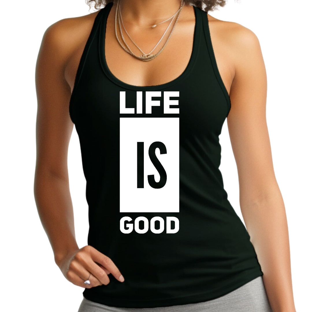 Womens Fitness Tank Top Graphic T-shirt Life is Good - Womens | Tank Tops