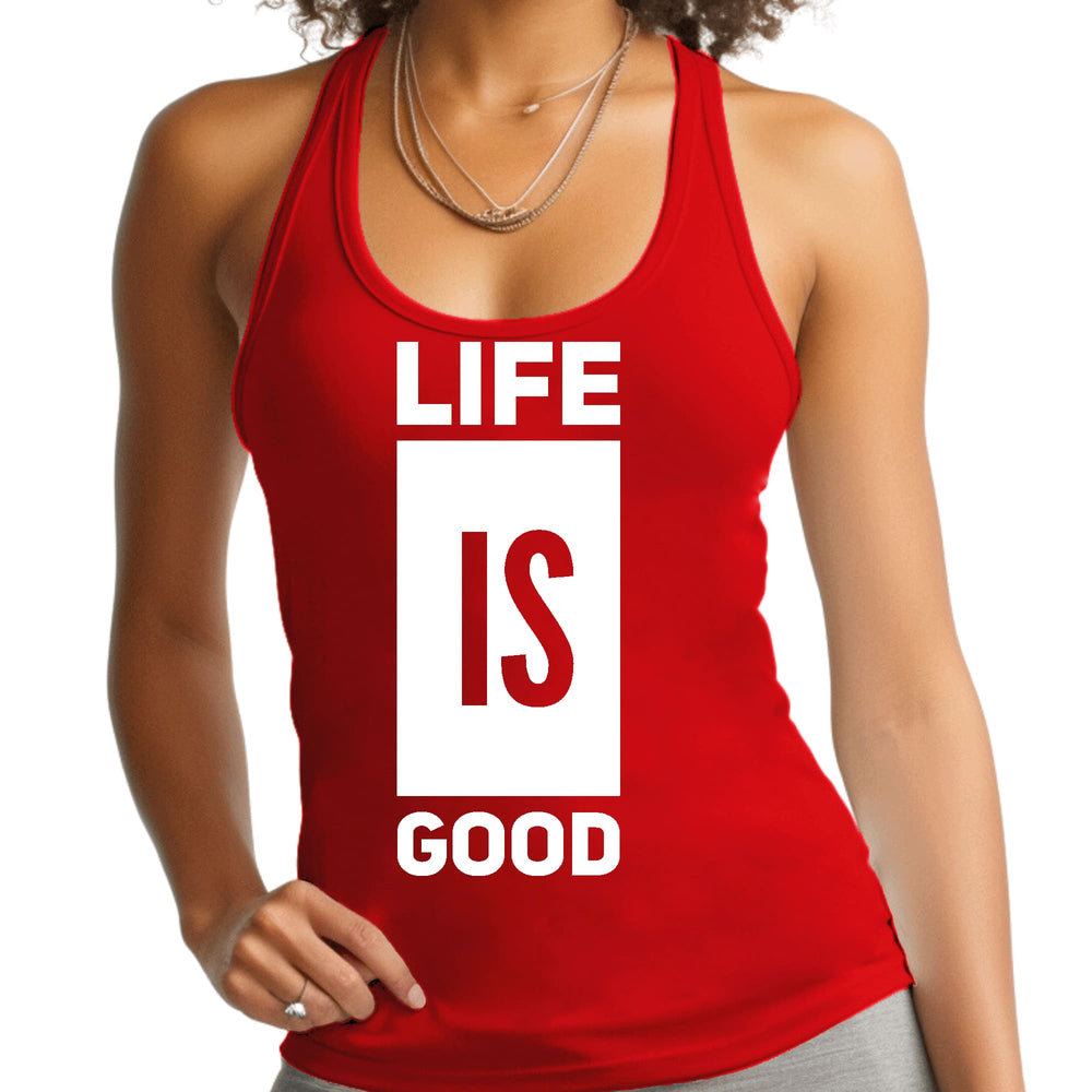 Womens Fitness Tank Top Graphic T-shirt Life is Good - Womens | Tank Tops