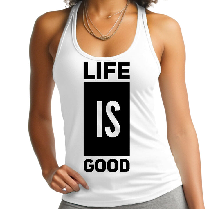 Womens Fitness Tank Top Graphic T-shirt Life is Good - Womens | Tank Tops