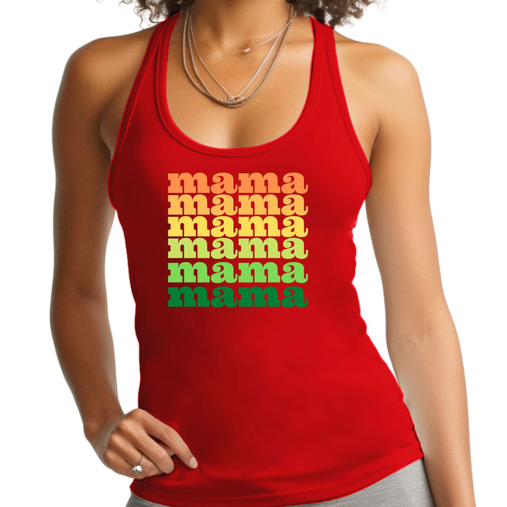 Womens Fitness Tank Top Graphic T-shirt Mama Celebrating Mothers - Womens