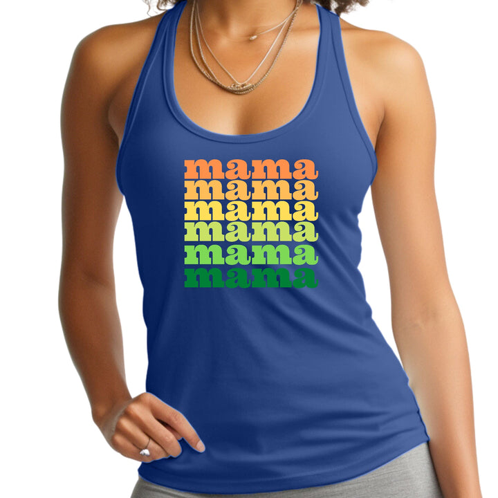 Womens Fitness Tank Top Graphic T-shirt Mama Celebrating Mothers - Womens