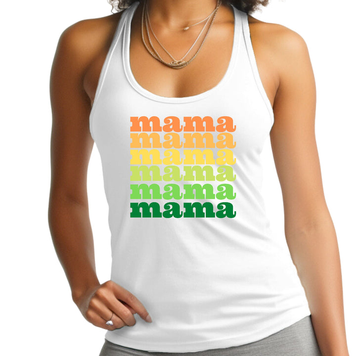 Womens Fitness Tank Top Graphic T-shirt Mama Celebrating Mothers - Womens