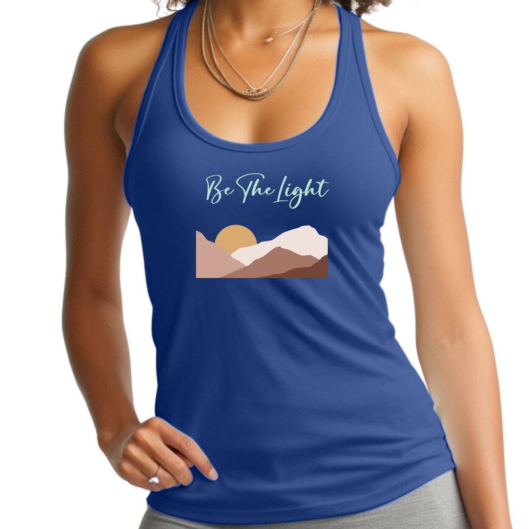 Womens Fitness Tank Top Graphic T-shirt Say It Soul Be The Light - Womens
