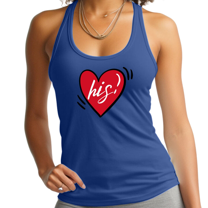 Womens Fitness Tank Top Graphic T-shirt Say it Soul His Heart, - Womens | Tank