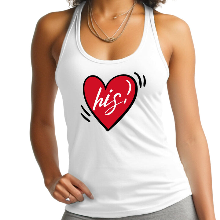 Womens Fitness Tank Top Graphic T-shirt Say it Soul His Heart, - Womens | Tank