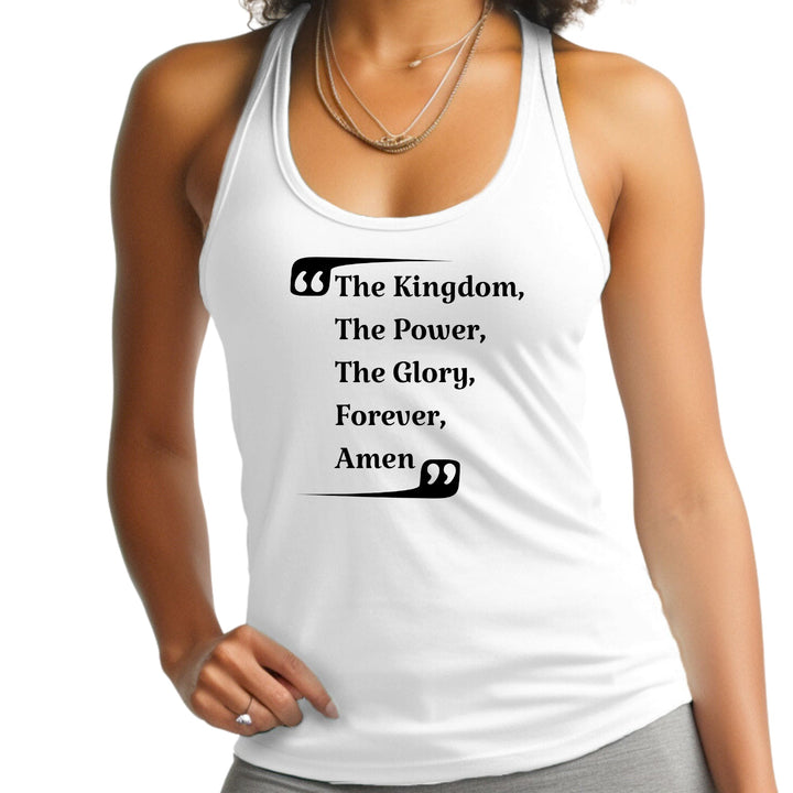 Womens Fitness Tank Top Graphic T-shirt The Kingdom The Power - Womens | Tank