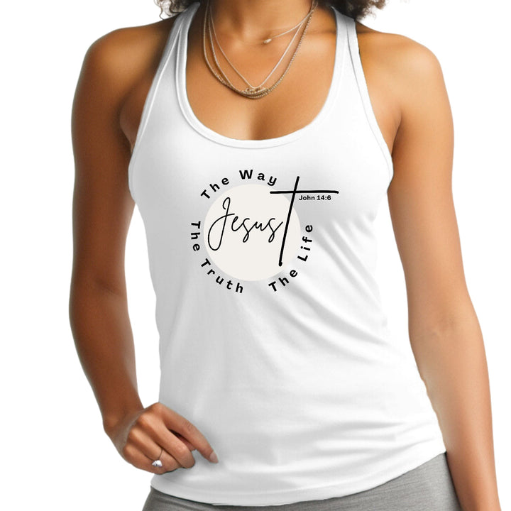 Womens Fitness Tank Top Graphic T-shirt the Truth the Way the Life - Womens