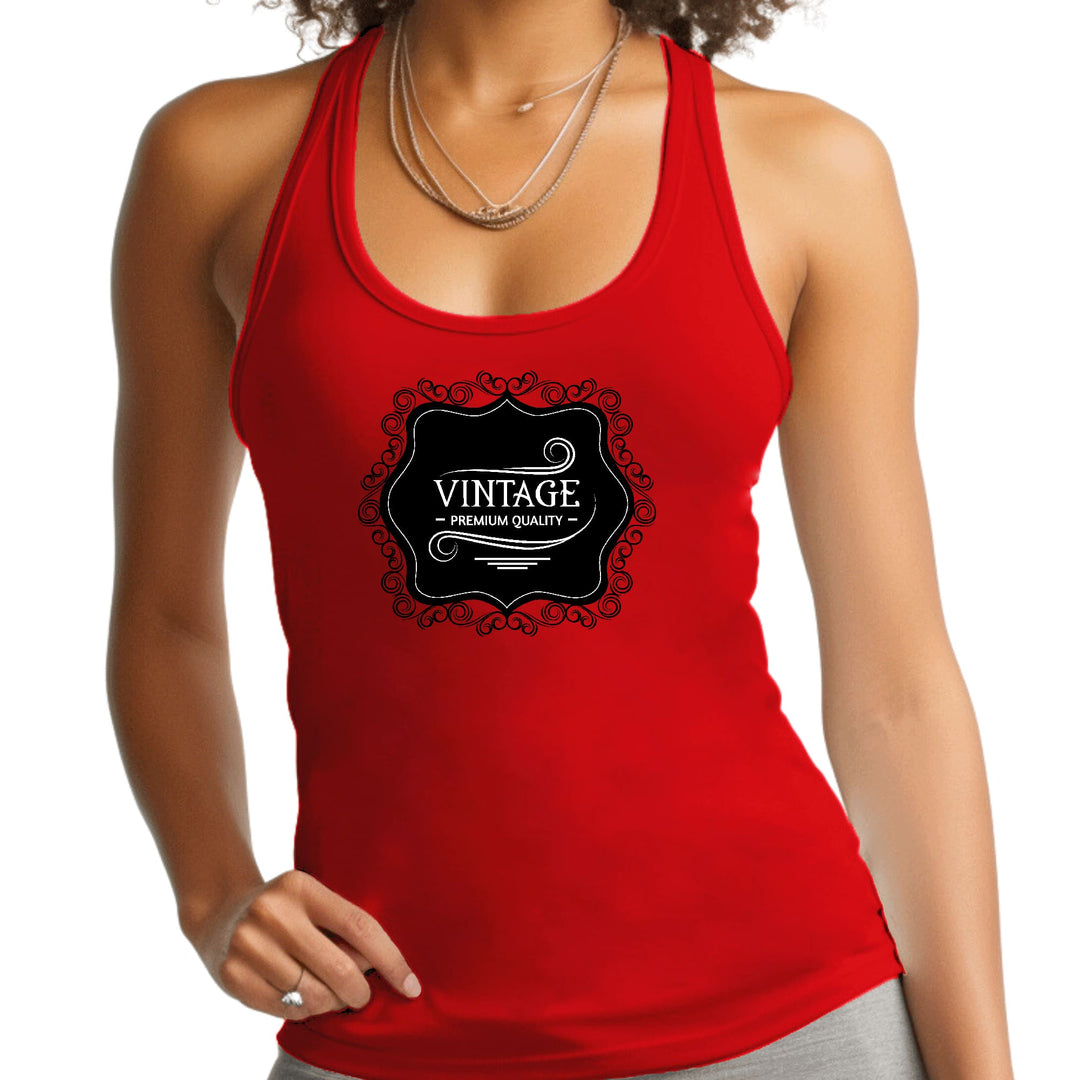 Womens Fitness Tank Top Graphic T-shirt Vintage Premium Quality - Womens | Tank