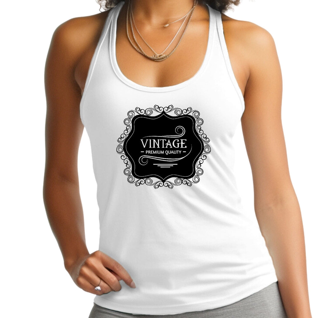 Womens Fitness Tank Top Graphic T-shirt Vintage Premium Quality - Womens | Tank