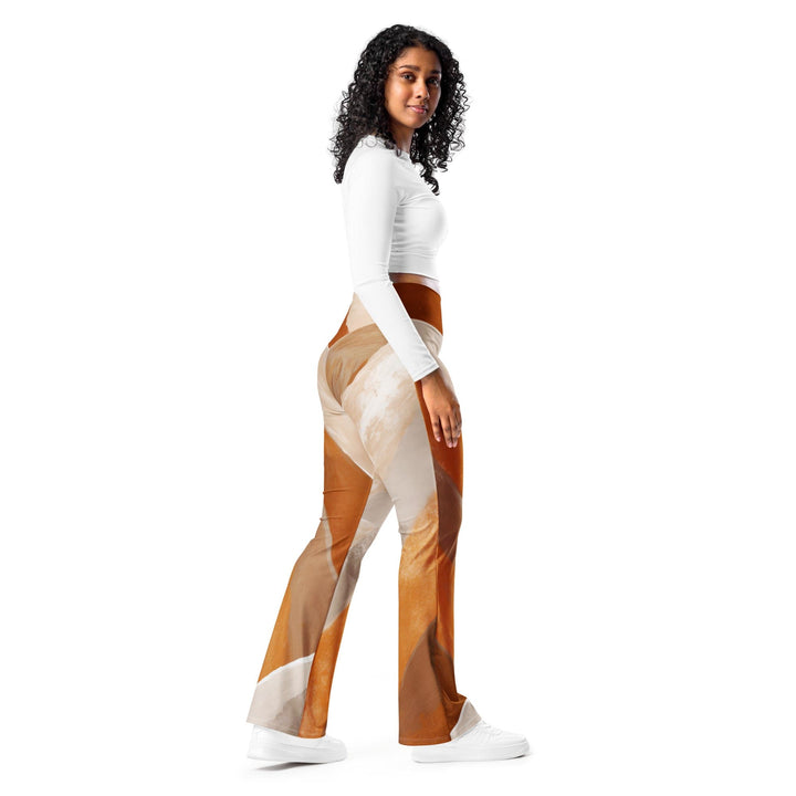 Womens Flare Leggings - Boho Watercolor Print