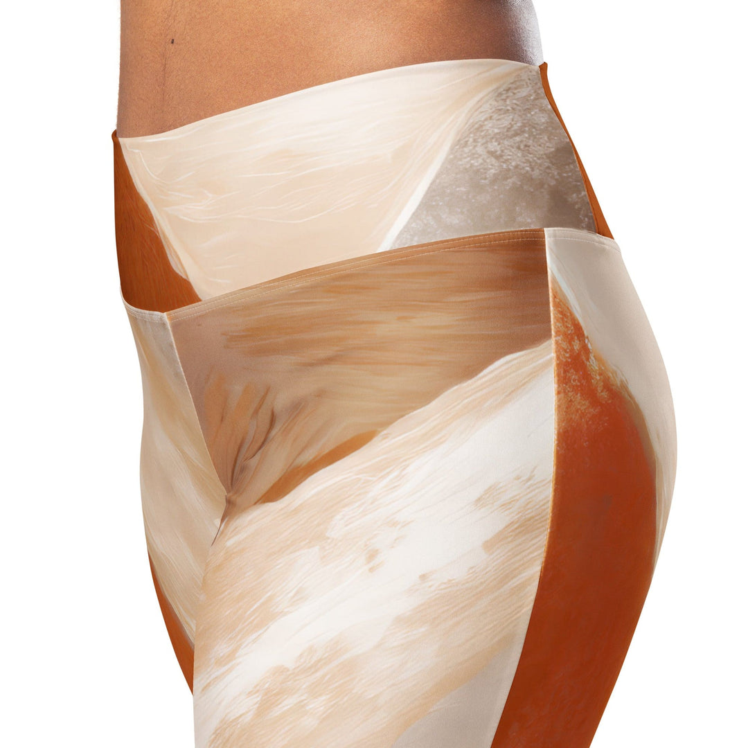 Womens Flare Leggings - Boho Watercolor Print